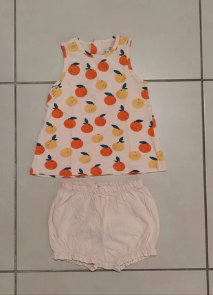 Ensemble d'été agrumes, marque: La Redoute, état: Très bon état, taille: 18-24 mois / 86 cm, 1,99 €, 2,79 € Protection acheteurs incluse