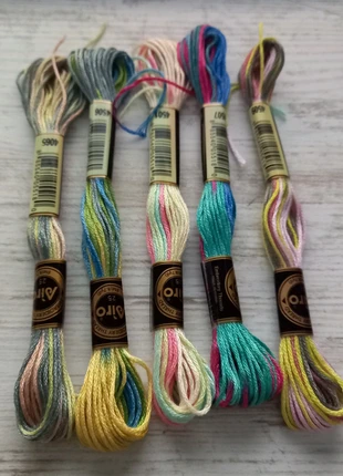 Lot 5 fils à broder multicolore #2490cf etc1060, condition: Very good, €2.50, €3.33 includes Buyer Protection