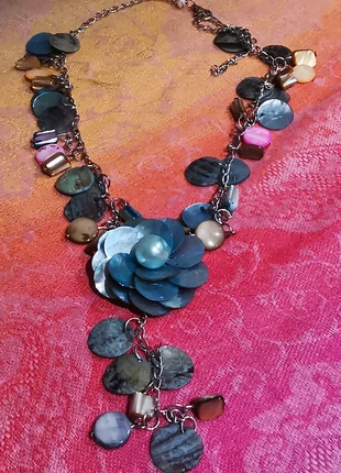 Boho Flower Shell necklace in baby blue 💙, brand: Boho Chic, condition: Very good, £1.99, £2.79 includes Buyer Protection