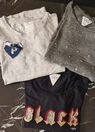 👕 Lot de 3 t-shirts manches longues – IKKS et Pepe jeans– 12 ans/14 ans, marca: IKKS, estado: Bueno, tamaño: 12 años / 152 cm, 17,10 €, 18,66 € Protección al comprador incluida