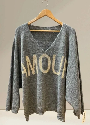 🇮🇹 Pull col V femme 46/48, marque: Made In Italy, état: Très bon état, taille: XXXL / 46 / 18, 19,00 €, 20,65 € Protection acheteurs (Pro) incluse