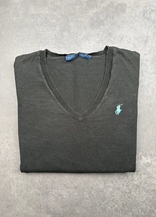 Pull fin Ralph Lauren col V 100% coton noir taille M Femme, marca: Ralph Lauren, estado: Muito bom, tamanho: M / 38 / 10, €29.90, €32.10 inclui Proteção do Comprador