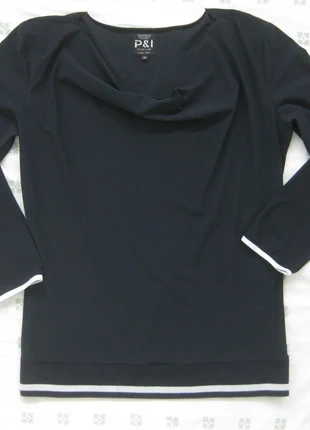 Penn & Ink donkerblauwe top, witte streep, marine, XL 42, marque: Penn&Ink, état: Très bon état, taille: XL / 42 / 14, 15,00 €, 16,45 € Protection acheteurs incluse