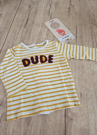 Tee-shirt ML, marca: Kiabi, estado: Satisfactorio, tamaño: 9-12 meses / 74 cm, 1,00 €, 1,75 € Protección al comprador incluida