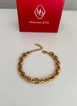 bracelet doré maille ovale bracelet large et lourd neuf or fin maillon rond acier inoxydable, marque: histoire d'or, état: Très bon état, 17,00 €, 18,55 € Protection acheteurs (Pro) incluse