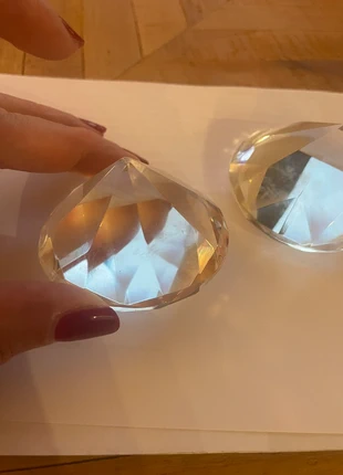 Presse papier en Cristal à facette petits objets déco, merk: Cristal, staat: Als nieuw, € 6,50, € 7,53 inclusief Kopersbescherming