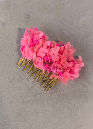 Pince peigne 10pics rose fushia fleurs éternelles bohème nature mariage mariée chic champêtre, marque: Fait Main, état: Neuf sans étiquette, 15,00 €, 16,45 € Protection acheteurs incluse