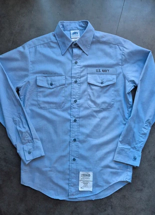 Chemise vintage USN 🇺🇸 utilitary shirt US Navy army chambray workwear, brand: Army, condition: Very good, size: M, €40.00, €42.70 includes Buyer Protection