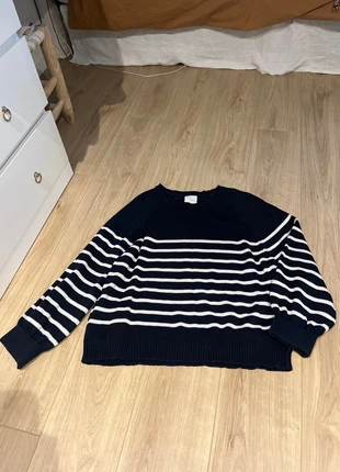 Pull marinière, merk: Seven August, staat: Nieuw zonder prijskaartje, maat: L / 40 / 12, € 22,00, € 23,80 inclusief Kopersbescherming