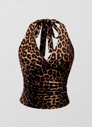 Top léopard dos-nu – old money, y2k, coquette, baddie, vintage glam, marke: Aesthetic, zustand: Sehr gut, größe: S / 36 / 8, 22,90 €, 24,75 € inklusive Vinted-Käuferschutz