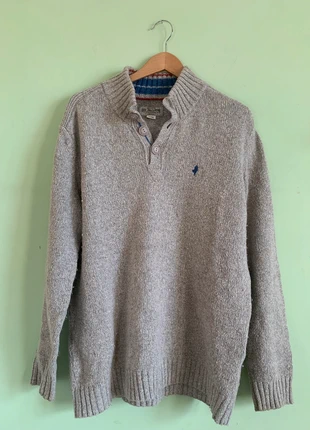 Maglione Cardigan Uomo Marlboro Classics MCS Collo Alto - Beige/Grigio - Taglia XXL, brand: Marlboro Classics, condizioni: Buone, taglia: XXL, €20.00, €21.70 include la Protezione acquisti