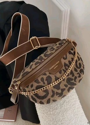 Sac banane léopard tendance – avec chaîne dorée et bandoulière ajustable, marke: tendance chic vintage, zustand: Neu, 21,99 €, 23,79 € inklusive Vinted-Käuferschutz