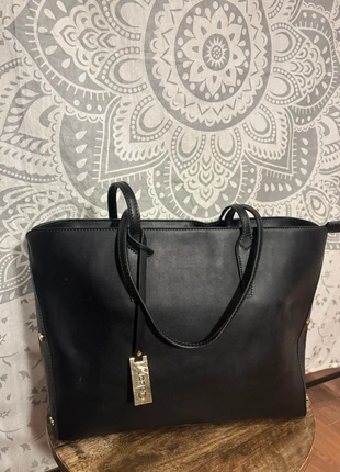 Gabor Black Faux Leather Handbag Tote Shoulder Bag Gold Hardware Smart Work, brand: Gabor, condition: Very good, £18.08, £19.68 includes Buyer Protection