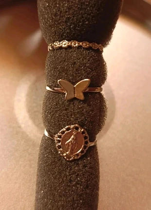 Lot de 3 Bagues Argentée Vintage, marca: Tendance, estado: Nuevo sin etiquetas, tamaño: 15,3 mm Ø / 8, 5,00 €, 5,95 € Protección al comprador incluida