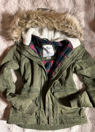 Vintage Y2K Hollister Faux Fur Snatched Jacket Elena Gilbert Style Winterjacket green size M, marque: Hollister, état: Très bon état, taille: M / 38 / 10, 120,00 €, 126,70 € Protection acheteurs incluse