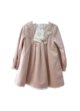 Robe rose poudrée douce et chaude hiver velours 18 mois mayoral neuf avec étiquette, brand: Mayoral, condition: New with tags, size: 18-24 months / 86 cm, €16.00, €17.50 includes Buyer Protection Pro