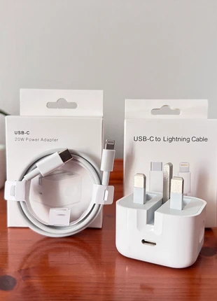 20W fast charging adapter with C to Lightning cable, condition: New with tags, £4.99, £5.94 includes Buyer Protection