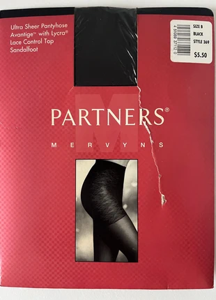 lace controls top tights made in USA colour Black size Medium, brand: Partners, condition: New without tags, size: M / UK 12-14, £11.99, £13.29 includes Buyer Protection
