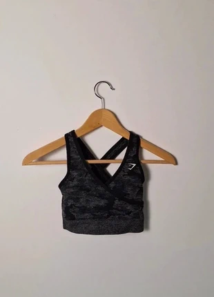 Brassière gymshark camouflage noir et gris Taille XS, brand: Gymshark, condition: Good, size: XS, €13.00, €14.35 includes Buyer Protection Pro