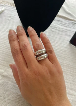 Bague vintage fait main moderniste en argent 925., marke: argent 925 moderniste, zustand: Sehr gut, größe: 54.3 mm / 17.3 mm Ø, 45,00 €, 47,95 € inklusive Vinted-Käuferschutz