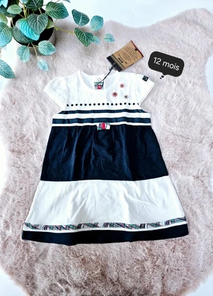 Robe MC rayé 12 mois Elle est ou la mer, marque: Elle est où la Mer, état: Neuf avec étiquette, taille: 9-12 mois / 74 cm, 12,50 €, 13,83 € Protection acheteurs (Pro) incluse