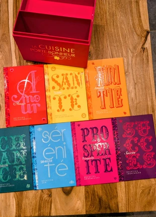Coffret livres cuisine cookbooks set libros recetas family repas recettes neuf 7 pcs, condizioni: Ottime, €4.00, €4.90 include la Protezione acquisti