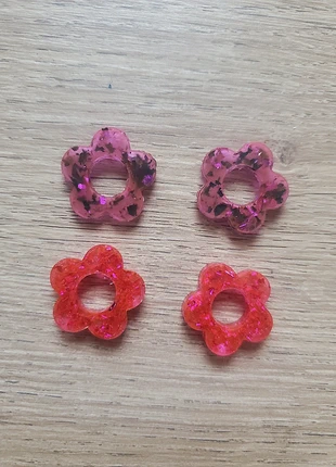 Lot pampilles fleurs roses résine cadeau noel, merk: Fleur rose, staat: Heel goed, € 5,00, € 5,95 inclusief Kopersbescherming Pro