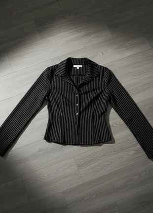 Veste noire cintrée à rayures fines, brand: Velvet line, condition: Very good, size: M / 38 / 10, €36.99, €39.54 includes Buyer Protection