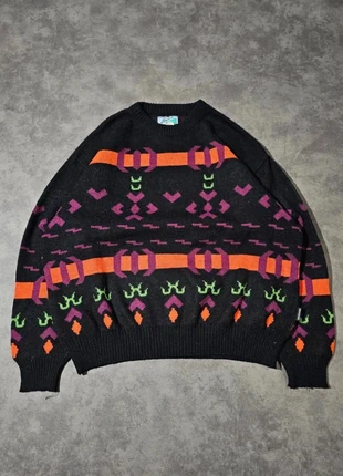 Pull vintage graphique L multicolore, marke: Vintage Dressing, zustand: Sehr gut, größe: L, 18,00 €, 19,60 € beinhaltet Vinted-Käuferschutz Pro