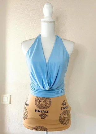 Black Fashion - Haut À Col Détaché - Bleu - Taille S, marke: Black Fashion, zustand: Neu, mit Etikett, größe: S / 36 / 8, 9,00 €, 10,15 € beinhaltet Vinted-Käuferschutz Pro