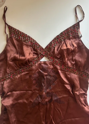 Haut vintage marron strass, marque: Top Vintage, état: Très bon état, taille: M / 38 / 10, 4,00 €, 4,90 € Protection acheteurs incluse