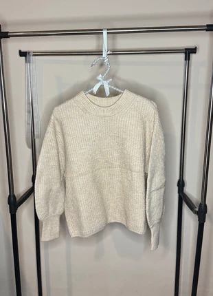 Maglione a maglia manica ballon beige boxy fit ASOS Petit, merk: ASOS, staat: Nieuw zonder prijskaartje, maat: XL / 42 / 14, € 5,00, € 5,95 inclusief Kopersbescherming