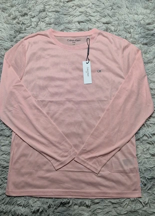 T-shirt manches longues Col Rond Calvin Klein 100% Polyester Rose Taille M, merk: Calvin Klein, staat: Nieuw met prijskaartje, maat: M, € 20,00, € 21,70 inclusief Kopersbescherming