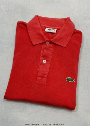 Polo Lacoste y2k Rouge rosé Homme 100% coton Slim fit Straight Polo shirt - Taille Xs /714R, brand: Lacoste, condizioni: Buone, taglia: XS, €19.00, €20.65 include la Protezione acquisti Pro