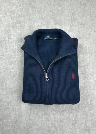 Pull Ralph Lauren à zip | Taille M homme | bleu marine logo rouge, marca: Ralph Lauren, estado: Muy bueno, tamaño: M, 45,00 €, 47,95 € Protección al comprador Pro incluida