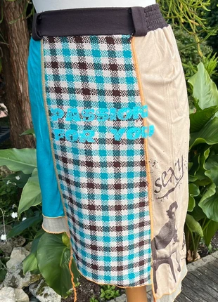 Originale Jupe à pans déstructurés et mélange de matières 🌴 Taille 38 M, marque: Systemfive, état: Très bon état, taille: M / 38 / 10, 8,00 €, 9,10 € Protection acheteurs incluse