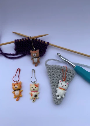 Cat Stitch Markers - set of 4 individually packaged, brand: stitch markers, condition: New with tags, £4.00, £4.90 includes Buyer Protection