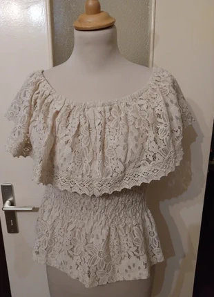 Tunique dentelle beige Azara Neuve - taille M/L, marca: AZARA PARIS, estado: Novo sem etiquetas, tamanho: M / 38 / 10, €12.99, €14.34 inclui Proteção do Comprador