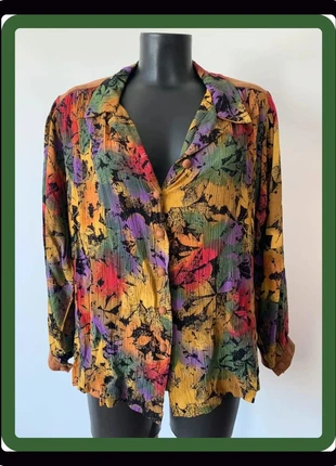 Chemisier Vintage 80’s, marque: Vintage Dressing, état: Très bon état, taille: XXL / 44 / 16, 14,00 €, 15,40 € Protection acheteurs (Pro) incluse