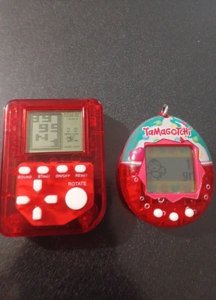 Tamagotchi et jeu électronique style Tetris, marque: Tamagotchi, état: Bon état, taille: Prématuré, jusqu'à 44cm, 6,90 €, 7,95 € Protection acheteurs incluse