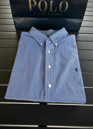Chemise manche longue à carreaux 100% coton Ralph Lauren blanc/bleu taille XL, brand: Ralph Lauren, condition: Very good, size: XL, €27.50, €29.58 includes Buyer Protection Pro