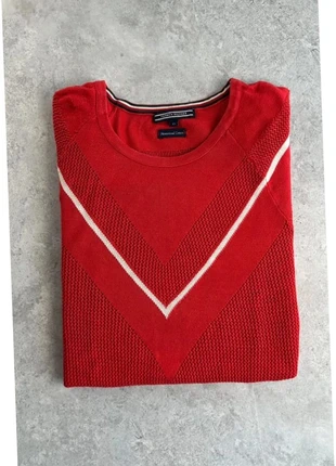 Robe en Maille fine été Tommy hilfiger | Rouge & motif | Taille XS, brand: Tommy Hilfiger, condition: Very good, size: XS / 34 / 6, €13.30, €14.67 includes Buyer Protection Pro