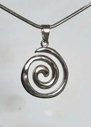 Stijlvolle zilverkleurige ketting Swirl ●Stainlesssteel, staat: Heel goed, € 5,75, € 6,74 inclusief Kopersbescherming Pro