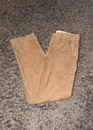 Pantalon En Velours / Corduroy Zara beige coton coupe slim taille 42, marque: Zara, état: Très bon état, taille: W33 | FR 42, 4,00 €, 4,90 € Protection acheteurs incluse