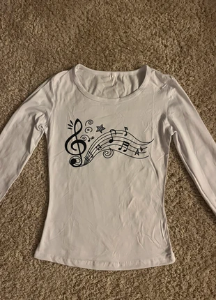 white lyric whimsical twee alternative long sleeve t shirt, condition: New without tags, size: S / 8, £15.00, £16.45 includes Buyer Protection