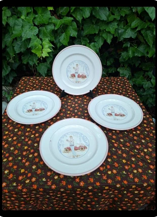 Lot 4 assiettes décoratives vintage Primus Italie femme voiture Art Déco, marque: ArtDeco, état: Satisfaisant, 5,00 €, 5,95 € Protection acheteurs incluse