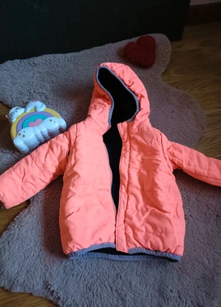 Casaco reversível bebé menina, marca: Baby Fashion, estado: Muito bom, tamanho: 9-12 meses / 74 cm, €3.50, €4.38 inclui Proteção do Comprador