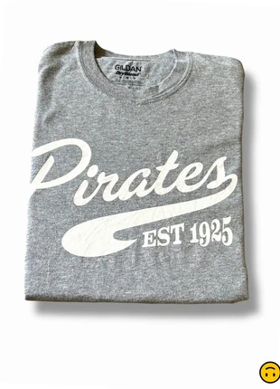 t-shirt gris de basket-ball west carrollton st des pirates wc gzildan dryblend, marca: Vintage Dressing, estado: Bom, tamanho: M, €10.00, €11.20 inclui Proteção do Comprador