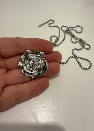 Silver Rose Lariat Body Chain Necklace - Convertible 2-in-1, brand: Zara, condition: New without tags, £13.00, £14.35 includes Buyer Protection