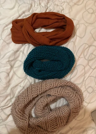 Combi Deal sjaals, bauw, oud roze, oranjebruin, merk: geen, staat: Goed, € 2,00, € 2,80 inclusief Kopersbescherming